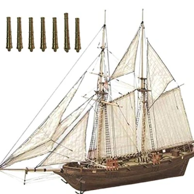 Imagen de Tianbi Modelo de Velero Madera DIY Kits Montaje Barcos Vela Clásicos Maqueta Decoración Barco para
