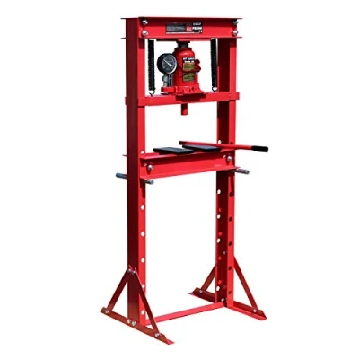 Imagen de Wiltec 20T prensa hidráulica de taller bastidor 680 x 600 1500 mm acero con manómetro, cilindro pistón cojinetes para reparar, alinear, prensar, estampar, moldear