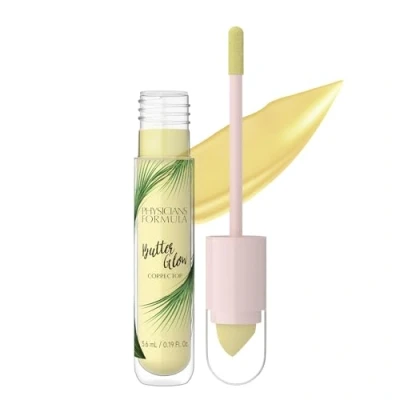 Imagen de Physicians Formula Butter Glow Corrector, Corrector Amarillo Ligero con Aplicador Doble, Ingredientes Iluminadores y Potenciadores de la Hidratación, Yellow
