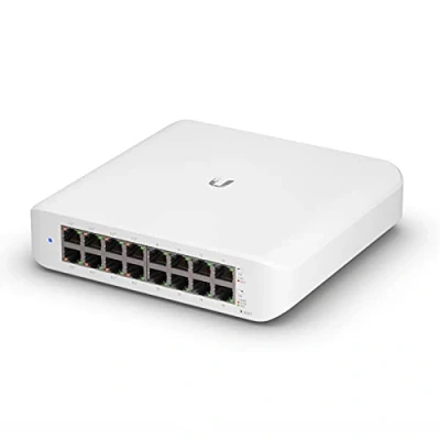 Imagen de Ubiquiti Conmutador UniFi (USW Lite 16 PoE, Puertos Gigabit Ethernet, 8 PoE+, Montaje en Pared)