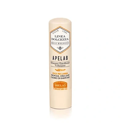 Imagen de Helan, Apelab Stick, Cacao Labios Secos y Agrietados, Bálsamo Labial con Manteca de Karité BIO Hidratante Emoliente Cera Abeja para Piel Suave Sedosa 4.5 ml