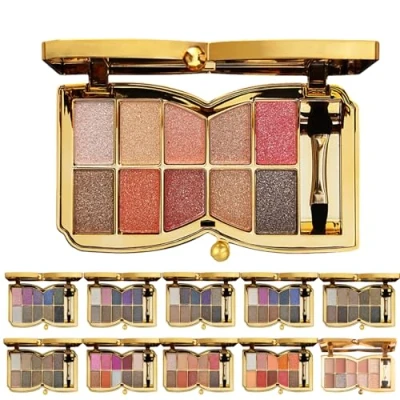 Imagen de 10 Colors Sparkle Shimmer Eyeshadow Palette, Glitter Professional Makeup Palette (08#)