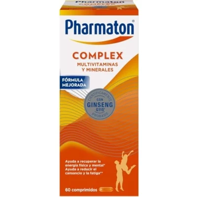 Imagen de Pharmaton Complex Multivitamínico con Ginseng G115 60 Comprimidos Energía Física y Mental Vitaminas para el cansancio