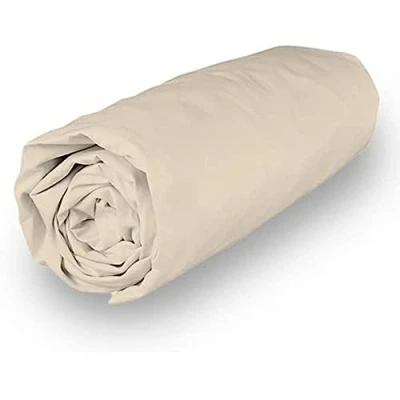 Imagen de Soleil d&#039;ocre PERCALE Bajera ajustable de algodón, Beige (Crudo), 200 x cm