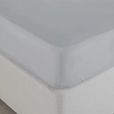 Imagen de Paoletti Sábana Bajera Ajustable de bambú Super King, algodón, bambú, Gris Paloma Claro
