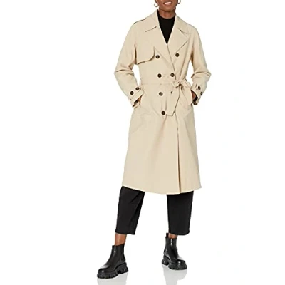 Imagen de The Drop Gabardina Noa para mujer, M (color humus)