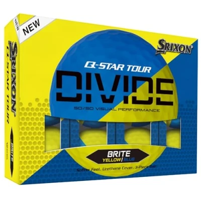 Imagen de Srixon Q Star Divide 12 Pelotas de Golf Calidad Tour Juego Corto Núcleo FastLayer Alta Compresión Pelota