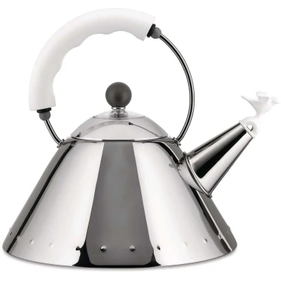 Imagen de Alessi Whistling Kettle 9093 W White 2 Liters by Micheal Graves