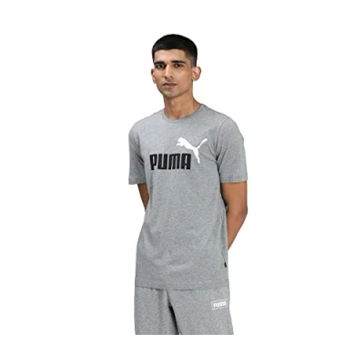 Imagen de PUMA ESS+ 2 Col Logo tee, tee Hombres, Medium Gray Heather, S