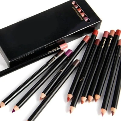 Imagen de Semme Niceface Delineadores para labios, impermeables y de larga duración, juego 12 unidades