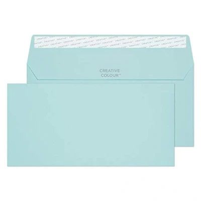 Imagen de Creativo color DL 114 x 229 mm Wallet Peel and Seal Sobre algodón (25 unidades), azul