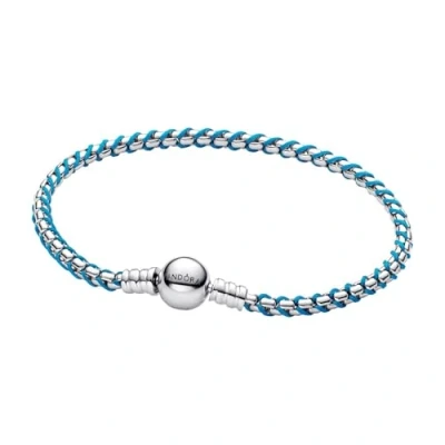 Imagen de Pandora Mujeres Brazalete Plata/Turquesa 593816C01 19