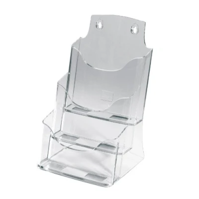Imagen de Sigel LH132 Porta folletos de sobremesa acrylic, con 3 compartimentos, acrilico resistente a UV, para A5, 1 unds