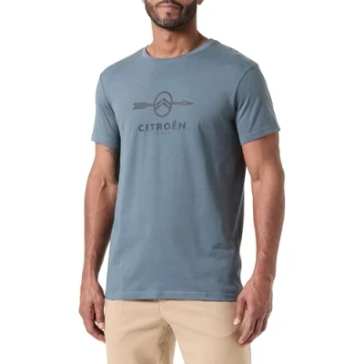 Imagen de CITROËN O103078 J543 Camiseta con Estampado de Flecha Ancha y C24S para Hombre Stormy Weather Talla L, Weather, L