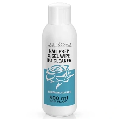 Imagen de LaRosa Limpiador de Uñas 500ml Isopropanol IPA Desengrasante Preparación para Esmaltes, Geles, Híbridos y Pinceles NAIL PREP &amp; Gel WIPE