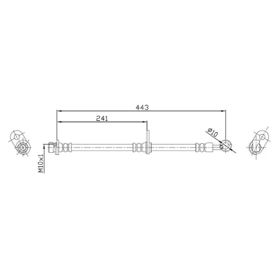 Imagen de METZGER 4115189 Latiguillos de Freno 443 F10x1 HONDA: CR V 2