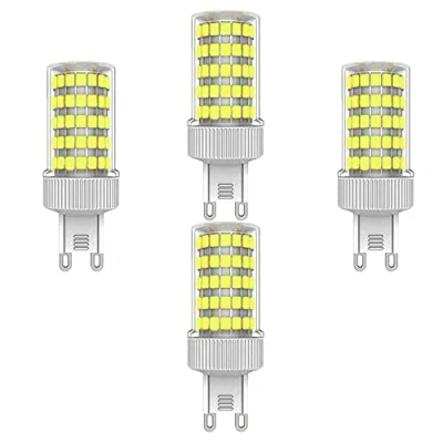 Imagen de ZHIYUE Paquete de 4 bombillas LED G9 10W Blanco Frio 6000K 1000lm No Regulable Equivalentes Halógenas 100W Bajo Consumo, Lámpara Enchufe Bombilla Cápsula