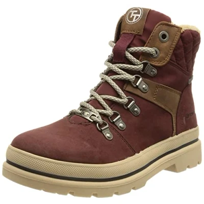 Imagen de TOM TAILOR 4294604, Botas Cortas al Tobillo Mujer, Burdeos, 38 EU