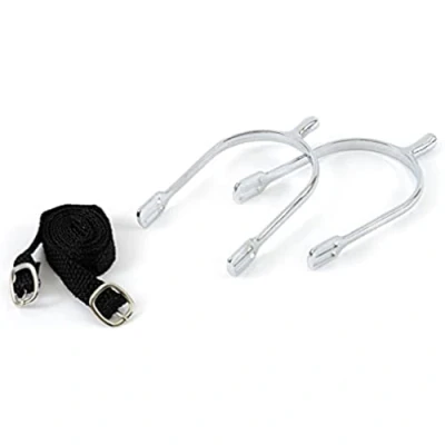 Imagen de Kerbl Espuelas de Hombre en Forma Gota con Correas, metálicas, 30 mm