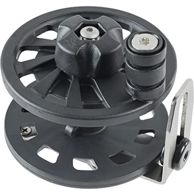 Imagen de Cressi Reel R30 Carrete para Rifles de Pesca submarina con elástico, Unisex Adult, Black