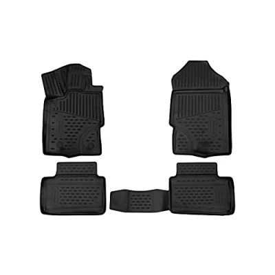 Imagen de 3D Alfombrillas Interior de Coche a Medida TPE Ford Ranger Supercab, 2019 &gt;, Pickup, 4 pcs.