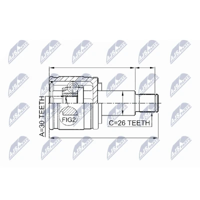 Imagen de NTY NPW SU 009 Junta Homocinética Caja de cambios manual lado engranaje SUZUKI: Vitara I SUV, Grand 1 SUV