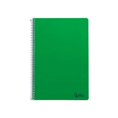 Imagen de Liderpapel Cuaderno espiral a4 smart tapa blanda 80h 75gr pauta 2,5mm con margen color verde