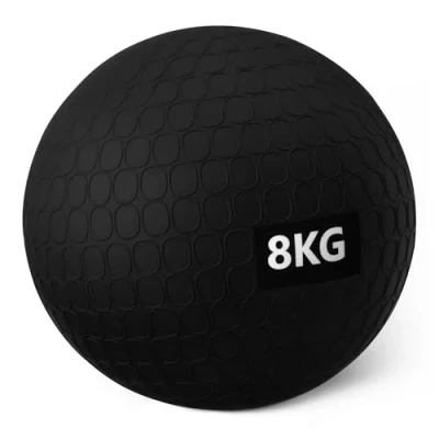 Imagen de Amazon Basics Balones medicinales para Ejercicio, 8 kg, Negro