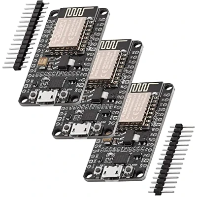 Imagen de AZDelivery 3 x Modulo WiFi NodeMCU Amica V2 ESP8266 ESP 12F Placa de Desarrollo no Soldado con CP2102 Compatible Arduino E Book Incluido!