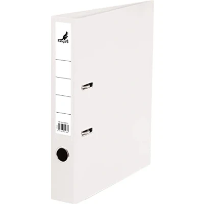 Imagen de Kangaro carpeta de plástico polipropileno 5 cm ancho DIN A4, color blanco (carpeta anillas, palanca, cartas)