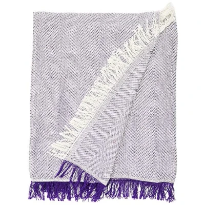 Imagen de Martina Home Espiga Foulard Multiusos, 80% Algodón, 20% Poliéster, Crudo/Lila, 300x260 cm
