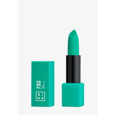 Imagen de 3INA MAKEUP The Lipstick 793 Turquesa Labial Cremoso Barra de Labios Mate con Vitamina E y Manteca Karité Alta Pigmentación Olor a Vainilla Vegan Cruelty Free
