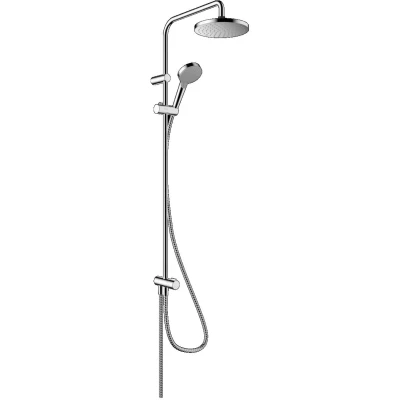 Imagen de Hansgrohe Vernis Blend Sistema de ducha con termostato 200, 1 tipo chorro Reno Ahorro agua, cromo, 26099000