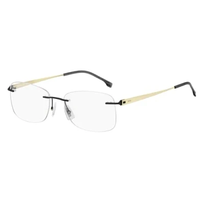 Imagen de HUGO BOSS 1424 Gafas, Matte Black Gold, 56 para Hombre