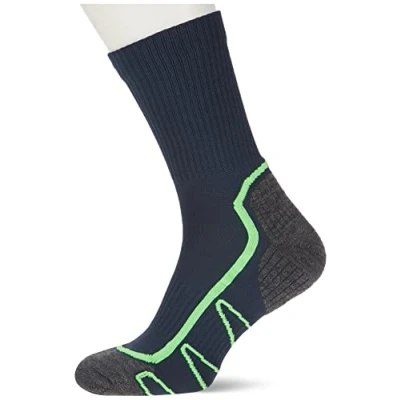 Imagen de CMP Calcetín Trekking Poly Mid, B.Azul Verde Fluo, 43/45