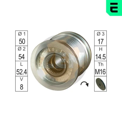 Imagen de ERA ZN5563 Rueda Libre Alternador MERCEDES BENZ: Clase ML, R