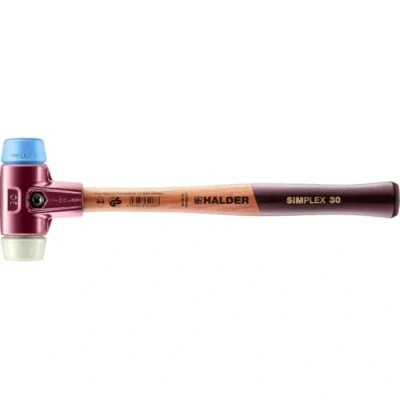 Imagen de Halder 3018030 &quot;simplex soft face TPE soft/nailon&quot; Maza, multicolor, 30 mm