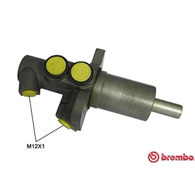 Imagen de BREMBO M 06 028 Cilindro Maestro de Freno 25,4 Aluminio 12 x 1 (2)