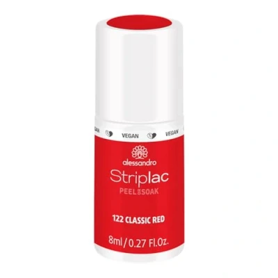 Imagen de Alessandro Striplac Peel Or Soak 122 Classic Red 8 ml