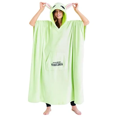 Imagen de The Mandalorian Batamanta Mujer Hombre, Manta Sudadera Oversize Sudaderas Frikis, Merchandising Star Wars Baby Yoda Oficial