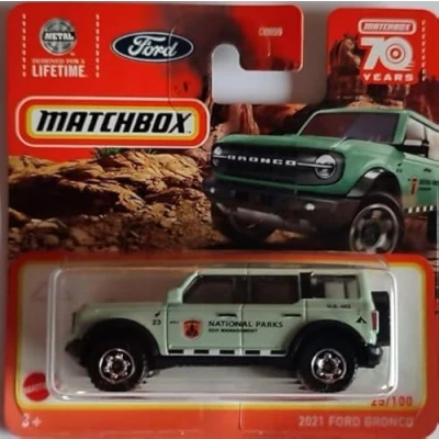 Imagen de Matchbox 2021 Ford Bronco 25/100 Serie 2023 Light Green Parks National