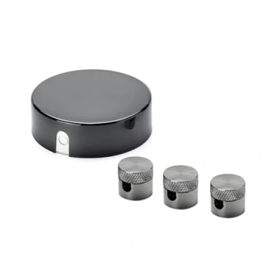 Imagen de ORION LIGHTSTYLE Juego de distribución con caja distribución, incluye 3 pines techo, dosel, roseta, derivación cubierta, color negro níquel