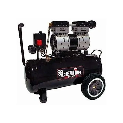 Imagen de CEVIK PRO CA PRO24SILENC Compresor de Aire Silencioso 62 dB Capacidad 24 L Motor 1.5HP Presión Máx 8 Bar Caudal 150 l/min Sin Aceite Mantenimiento Compacto y Portátil