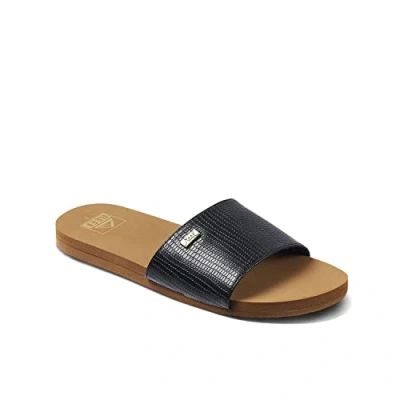 Imagen de Reef Bliss Nights Slide, Sandalia Mujer, Black/Tan, 40 EU