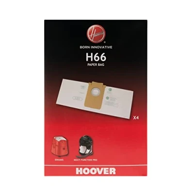 Imagen de Hoover 35600852 H66 Dinamis Bolsas y Multi Function Pro (x4), 0 Decibelios, Paper, Blanco