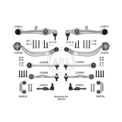 Imagen de A.B.S. SMARTKIT 219902 Juego de reparación del brazo suspensión AUDI: A4 B7 Berlina, A6 C5 Avant, VOLKSWAGEN: Passat B5 GP Berlina
