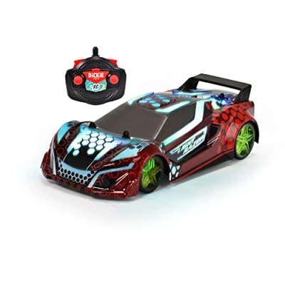 Imagen de Dickie Toys RC Light Razor Coche Deportivo teledirigido para niños a Partir de 6 años, Juguete (Escala 1:20) con luz y Sonido