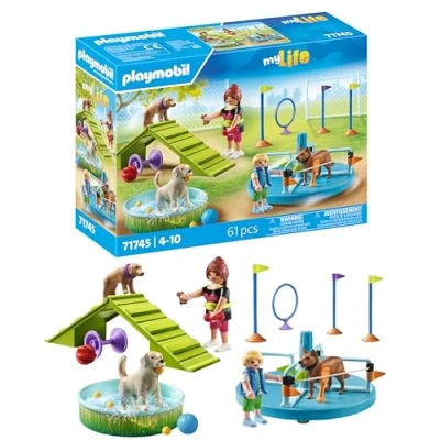Imagen de PLAYMOBIL My Life Parque para Perros Juguetes niños Figuras de a Partir 4 años 71745