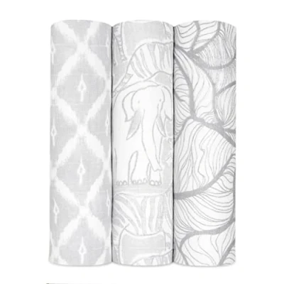 Imagen de Aden + Anais Swaddle Manta Pack de 3, Culture Club Soft 120 x cm Grande 100% transpirable gasa algodón sobre para bebés niñas y niños