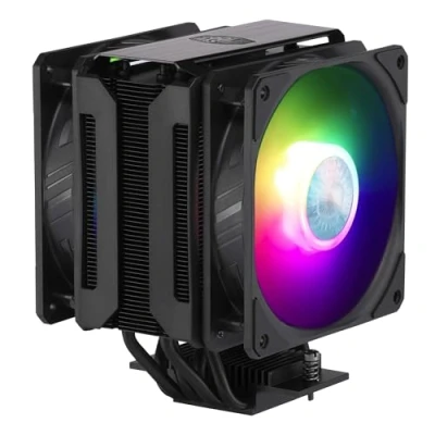 Imagen de Cooler Master MasterAir MA612 Stealth Disipador de CPU ARGB: Ventiladores Push Pull SickleFlow 120 V2 ARGB, 6 Heat Pipes, Espacio Ilimitado RAM, Incluye Controlador, Compatibilidad Socket Universal
